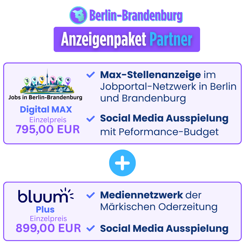 Anzeigenpaket Partner Berlin-Brandenburg - Jobs-in-Berlin-Brandenburg.de
